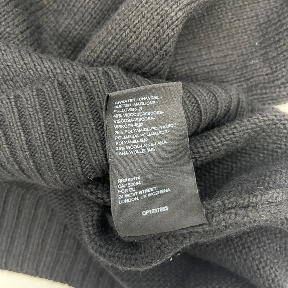 Anthropologie NWT Black Sweater 1X S/S Turtleneck Hand Knit Tuscany Italy - Picture 13 of 13